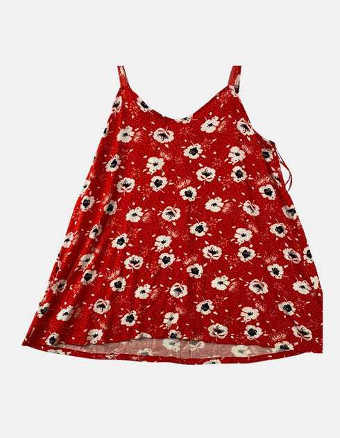 Women big tank orange floral FM